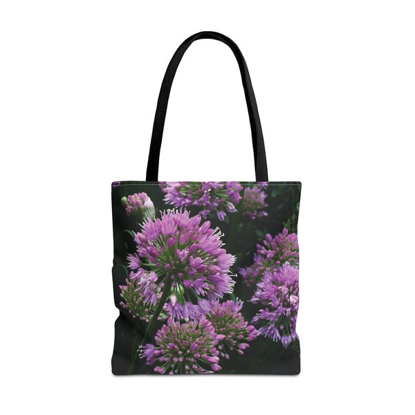 Pink Blossom TOTE BAG | Large flower square design | Eco-friendly carry-all | Pink + black art | Modern floral design | Original Photography