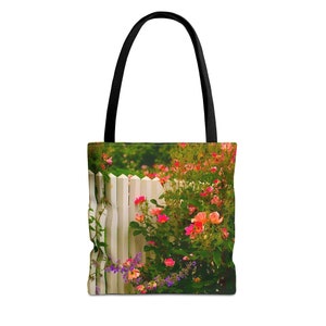 SAC SHOPPER Lazy Summer | Sac à dos résistant | Photographie originale | Motif floral moderne | Art de jardin de la Nouvelle-Angleterre | Sac à dos respectueux de l'environnement