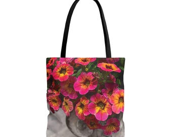 Floral Tote Bag | Vibrant Flower Design | Eco-Friendly Shopping | Everyday Essential | Mother's Day Gift | Spring Accessory