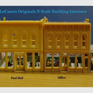 Miniature Interiors for *DPM N Scale Buildings