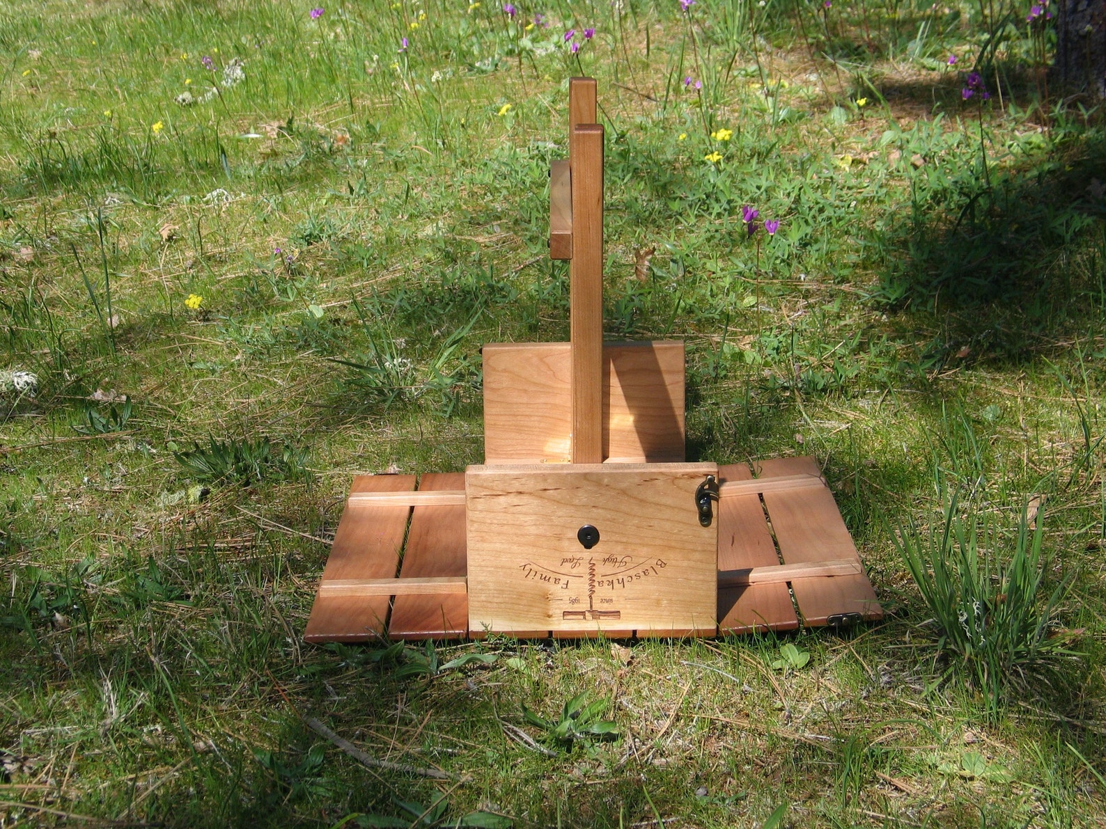 Picnic Basket Wine Carrier and Table Etsy