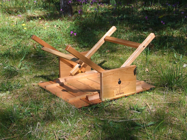 Picnic Basket Wine Carrier and Table Etsy