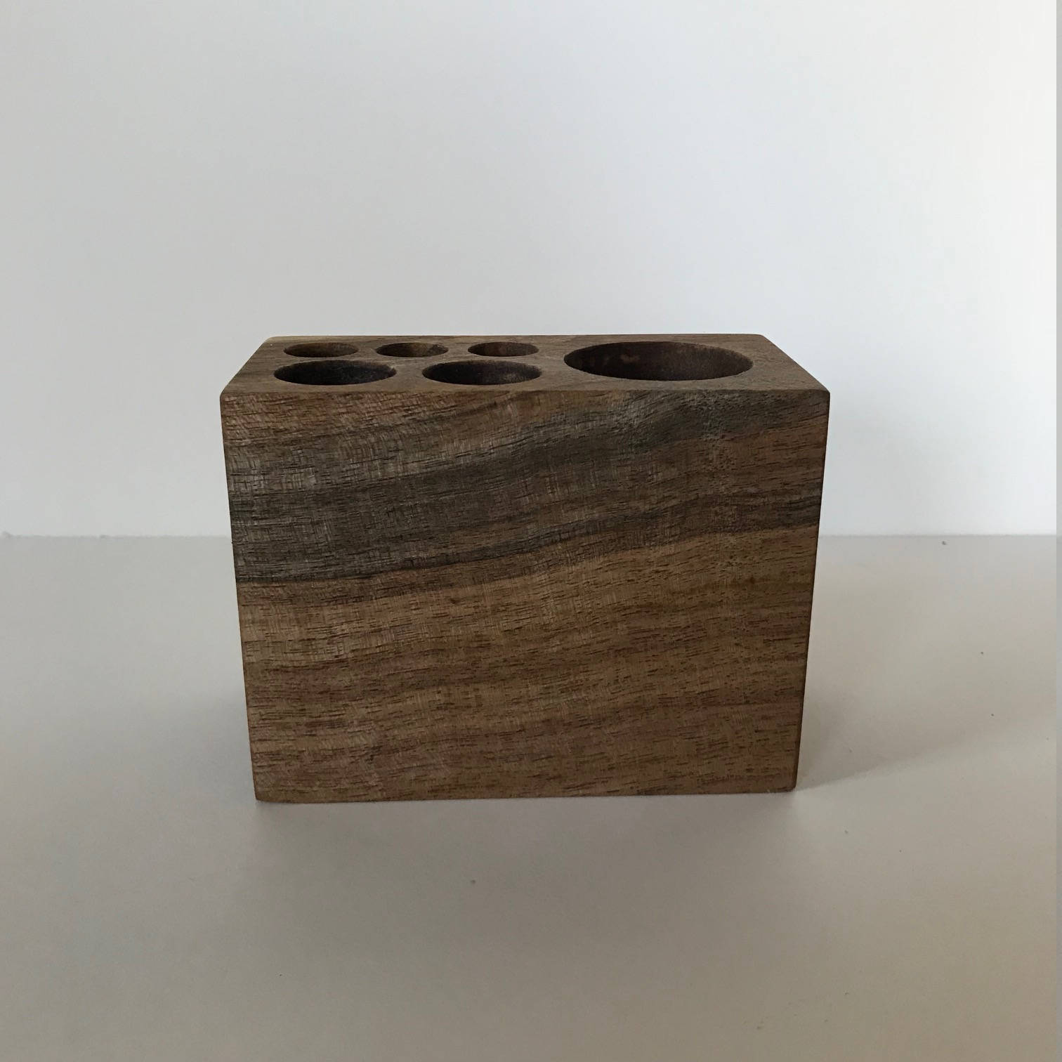Walnut Desktop Organizer 6hole Etsy UK