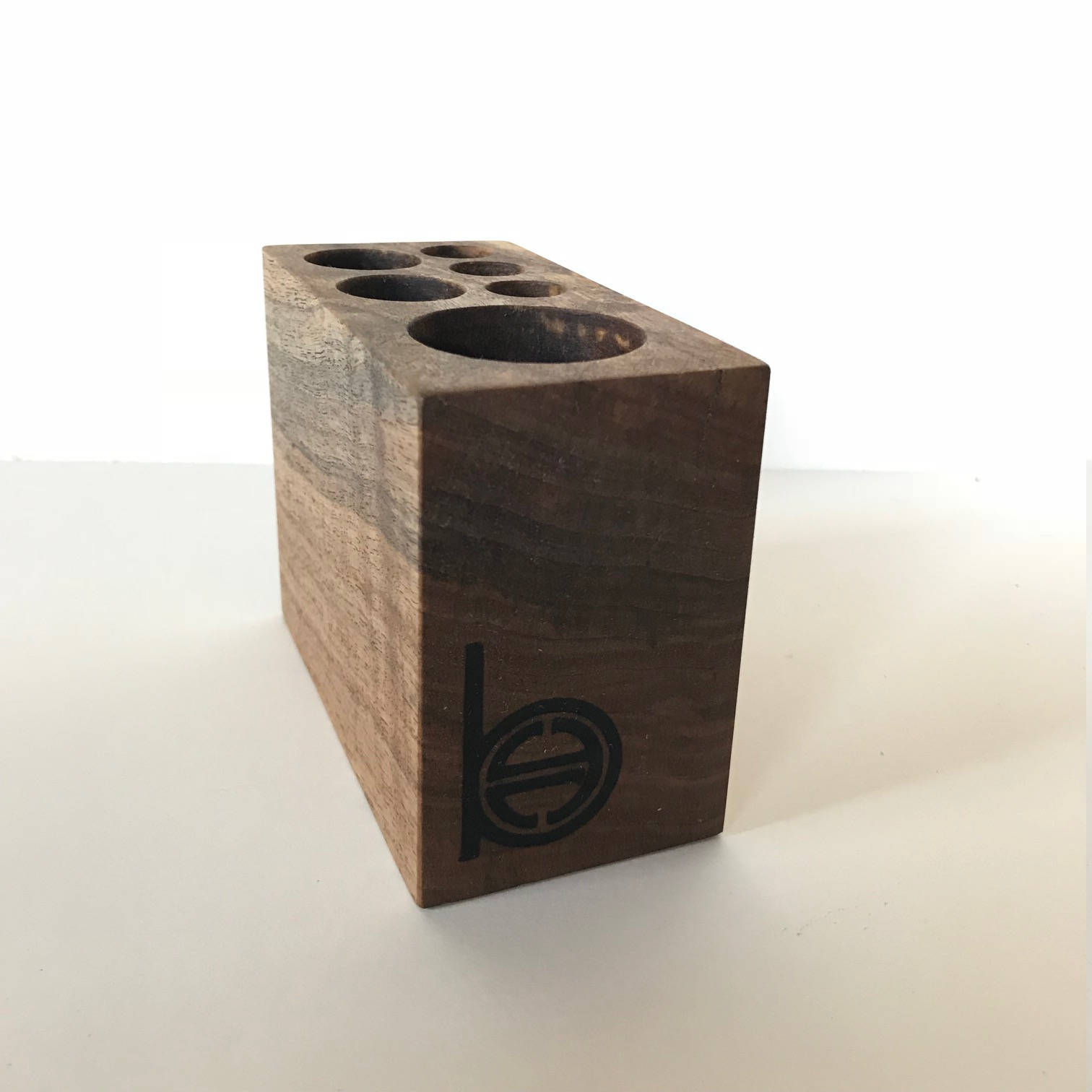 Walnut Desktop Organizer 6hole Etsy UK