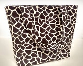 Giraffe Print Beach Bag or Tote Bag with Pocket