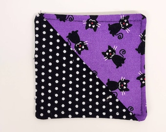 Schwarze Katze Stoff Ecke Lesezeichen, Stocking Stuffer für Leseliebhaber