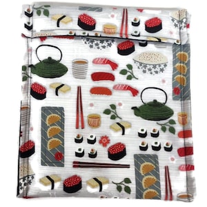 Potato Bag in a Sushi Roll Fabric Print by Sewuseful Studios