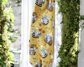 Houder voor boodschappentas, plastic opbergtas, herbruikbare plastic zak, deurhanger Bee Gnome Plastic boodschappentashouder of -dispenser