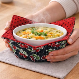 Extra Large Microwave Bowl Cozy - 14 inch Serving Bowl Holder