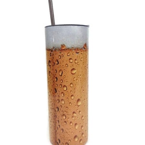Bier Stein, bier tumbler, bierbeker 20oz Skinny Tumbler met deksel en stro