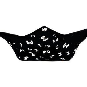 Bowl Cozy in a Halloween Eyes Glow in the Dark Fabric Print by Sewuseful Studios