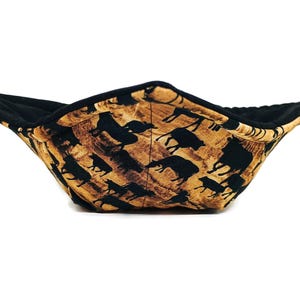 Bowl Cozy Quilted Cotton Microwave Safe Wooden Steer