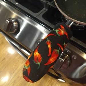 Chili Pepper Cast Iron Skillet Potholder Handle Cover