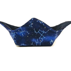 Agarre para ollas de algodón apto para microondas con estampado de constelaciones de estrellas