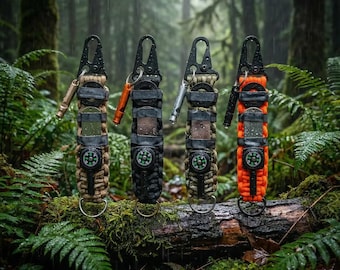 13in1 Paracord Survival Clip On, Paracord,Survival, Bushcraft, Multi-Tool, Wandern und Camping Zubehör