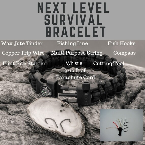 Paracord Bracelet. 10 in 1 Ultimate Paracord bracelet-survival, Paracord Bracelet, Bushcraft, Survival, Multi Tool
