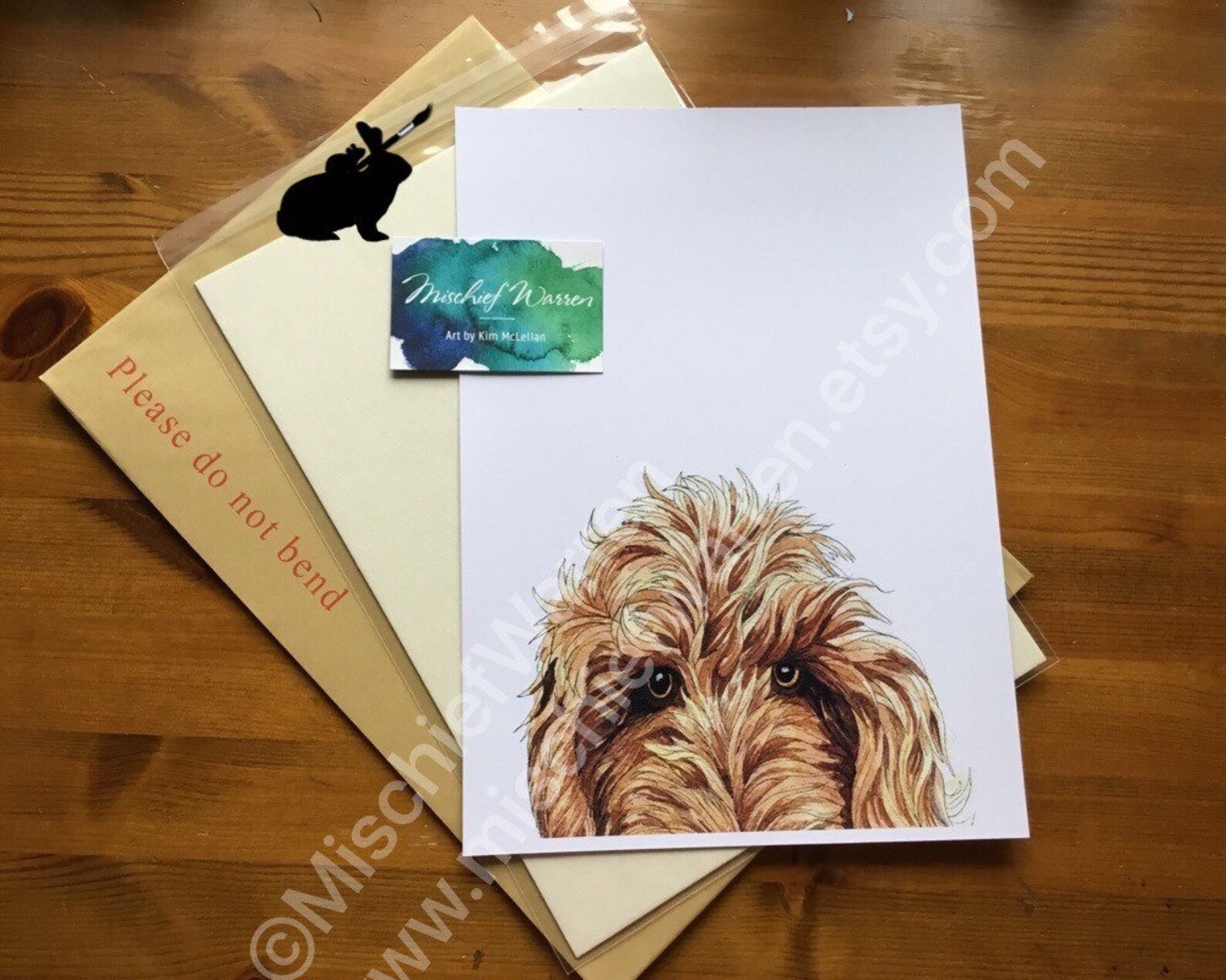 Cockapoo Dog Art Print From My Watercolour Painting. Dog | Etsy