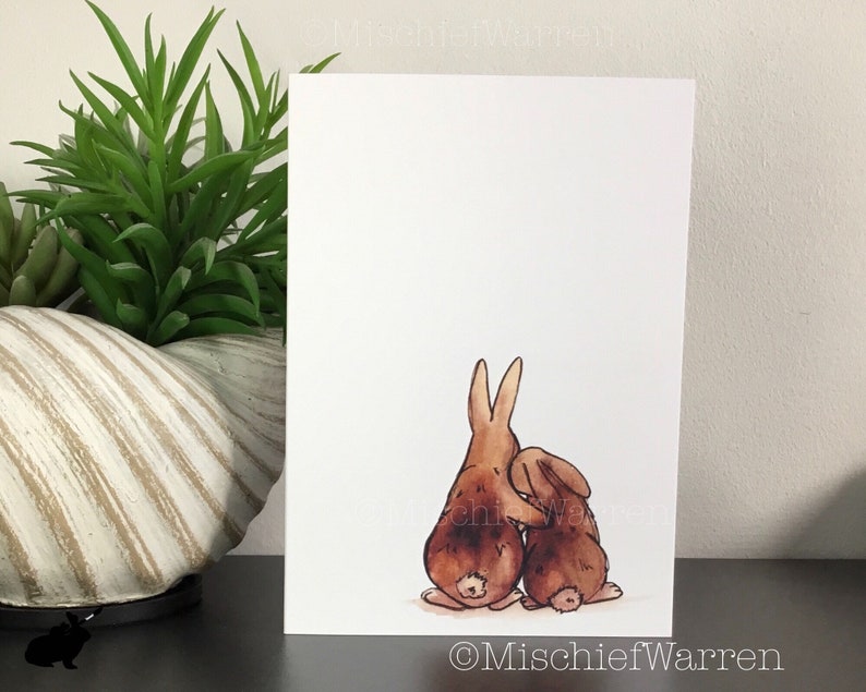 Thoughtful Comforting Card. Personalised for Sympathy, Miss you or Sending hugs perhaps. Can send direct. immagine 2