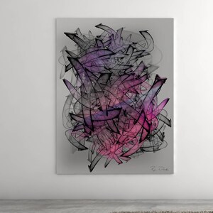 Large Abstract Painting &#39;Structura #30&#39;