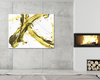 Abstract Painting Original Art 'Gold Rush'