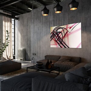 Abstract Graffiti Wall Art, Large Modern Urban Art