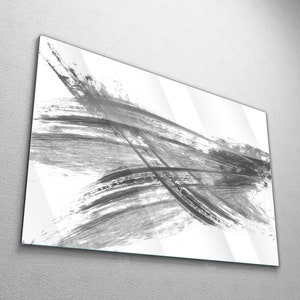 Large Black and White Modern Abstract Art, Original Contemporary Wall Art