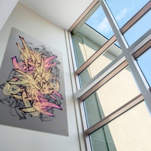 Contemporary Abstract Graffiti Wall Art