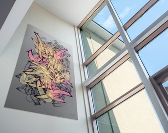 Contemporary Abstract Graffiti Wall Art