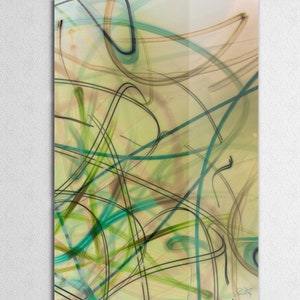 Muted Modern Abstract Graffiti Wall Art