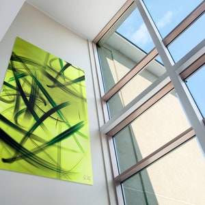 Modern Abstract Graffiti Wall Art, Large Contemporary Painting