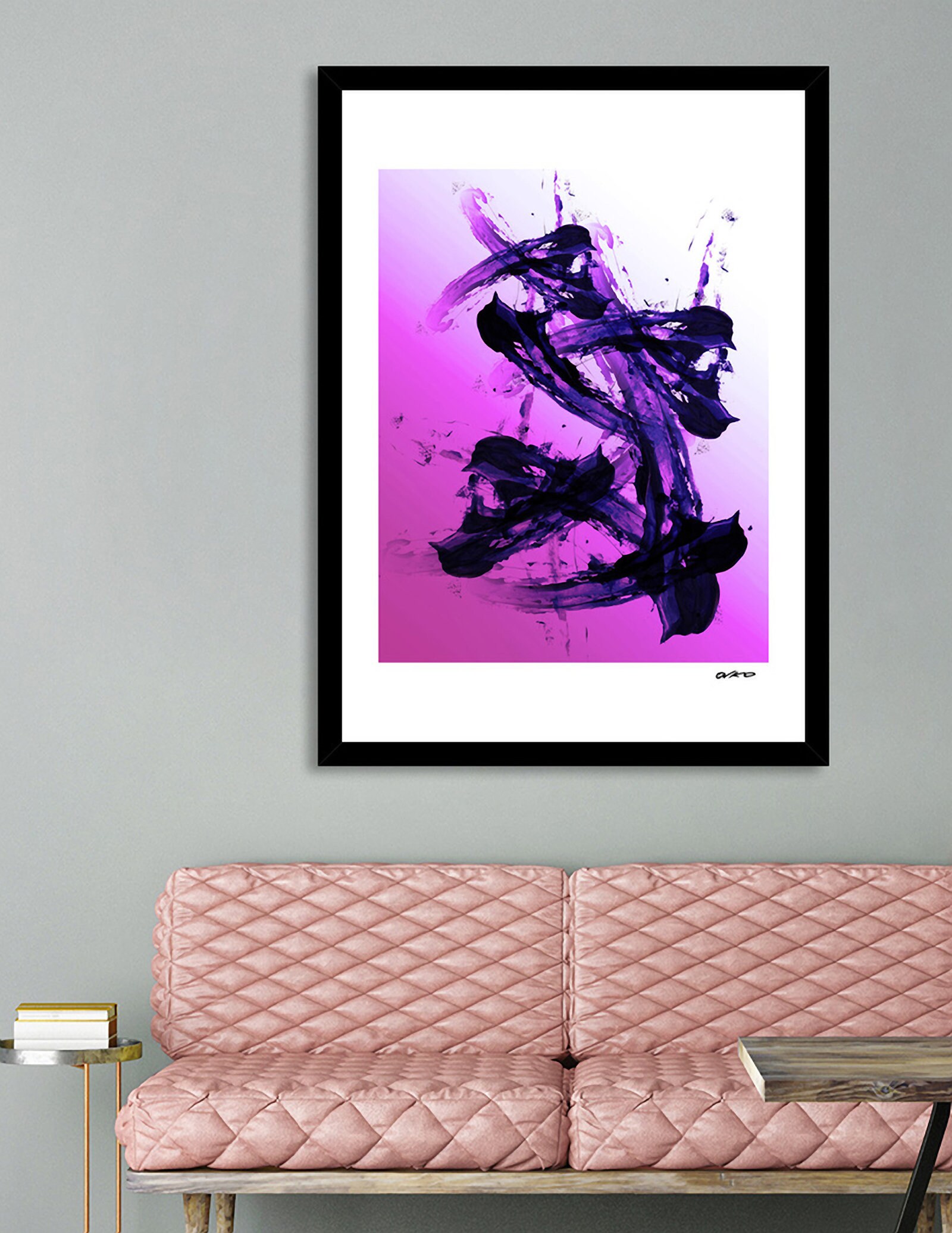 Hyperrealism Abstract Art 'fierce Fuchsia' - Etsy