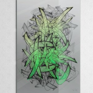 Original Modern Abstract Graffiti Wall Art
