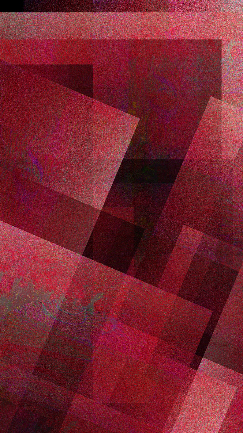 Geometric Wall Art 'ravishing Red' - Etsy