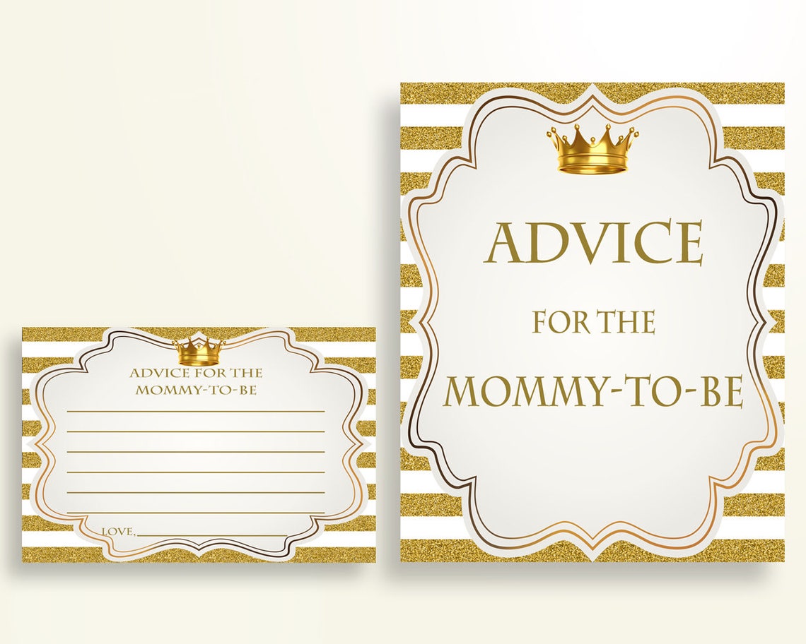 Advice Cards Baby Shower Advice Cards Royal Baby Shower Advice Etsy