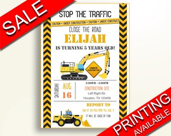 Construction Birthday Invitation Construction Birthday Party Invitation Construction Birthday Party Construction Invitation Boy C48KC