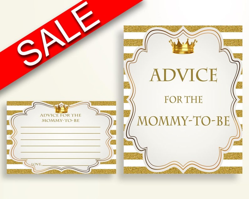 Advice Cards Baby Shower Advice Cards Royal Baby Shower Advice Etsy