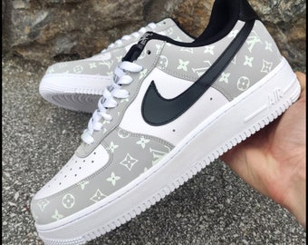 Fashion Shoes Custom AF1 Royal Gray, Brand AF1 Hand Painted, Personalized Air Force 1 Shoes, AF1 Custom 2024