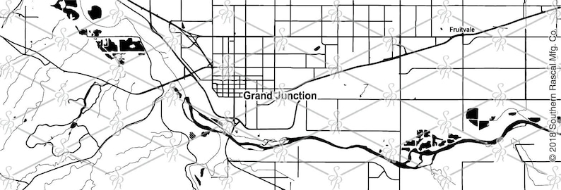 Grand Junction Colorado City Map Whiskey Glass Gift | Etsy