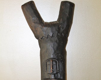 Early 20th Century Mali Dogon Ladder Carved From African Mahogany