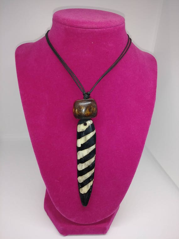 African Tribal Hand Crafted Bone Necklace