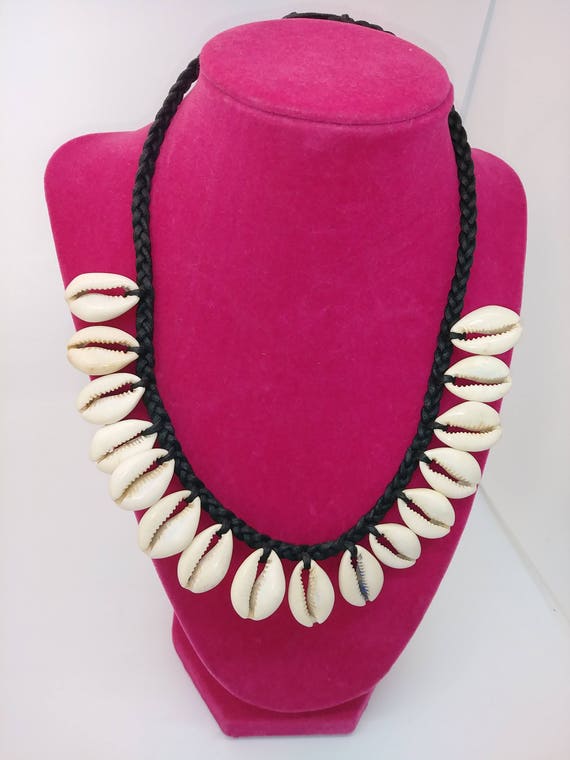 Kauri Shell necklace handmade in Ghana