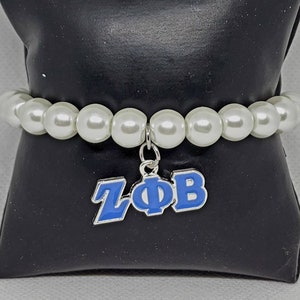 Zeta Phi Beta pearl bracelet
