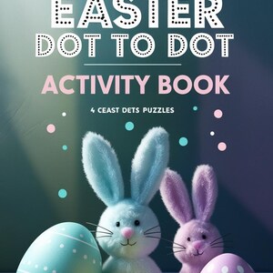 50 Easter Dot to Dot Activity Book | Connect the Dots Puzzles | Kids Easter Basket Gift | Ages 4-8 | Holiday Learning Fun
