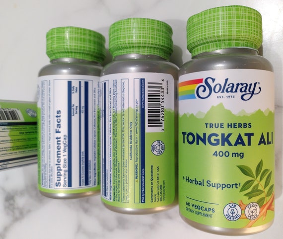 Solaray Tongkat Ali 400mg 60 Capsules Vegan Capsule - Etsy UK