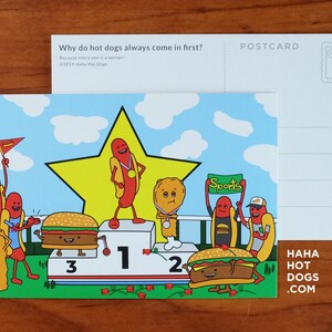 POSTCARD - Hot Dog Winner!