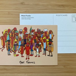 Postkarte - Viele Franken (Danke)