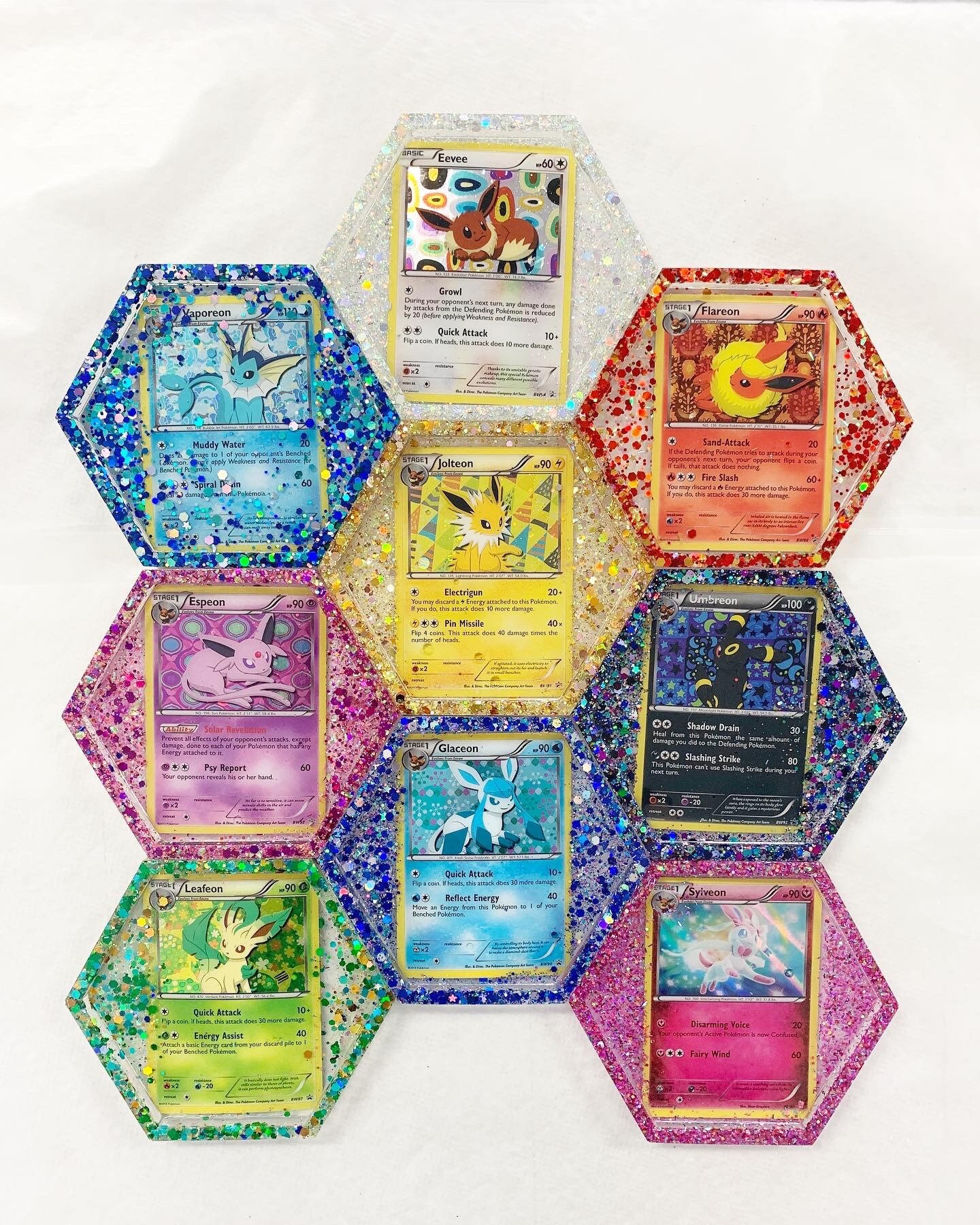 Custom Pok mon Card Resin Coasters Etsy Canada