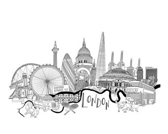 London Skyline Illustration