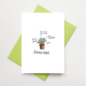 Compli-menthe! Carte de remerciement