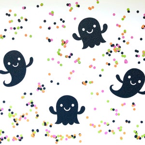Glitter Ghost Cupcake Toppers Halloween image 1